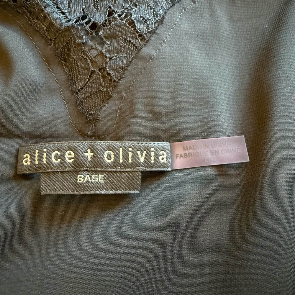 Alice + Olivia Black Lace Cami Top - Picture 5 of 7